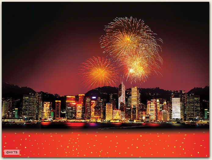 Fireworks, Hong Kong