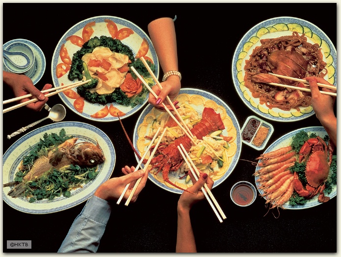Chinese meal, Hong Kong