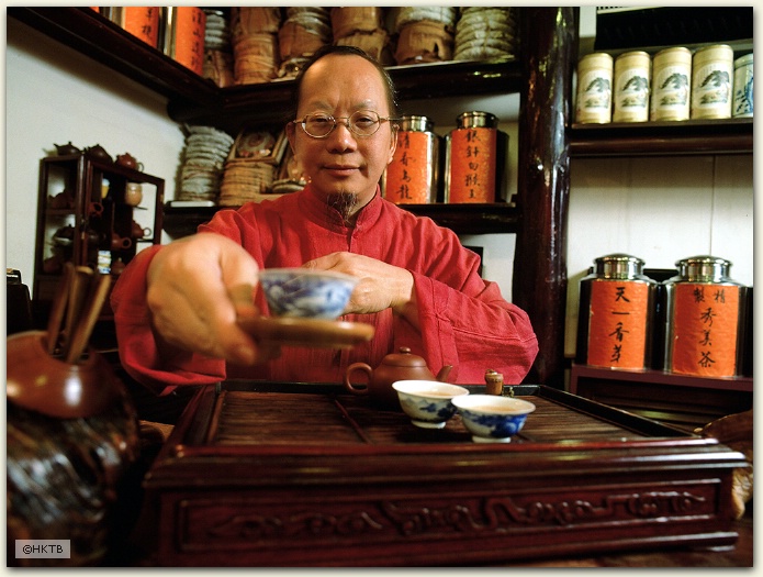 Chinese tea shop, Hong Kong