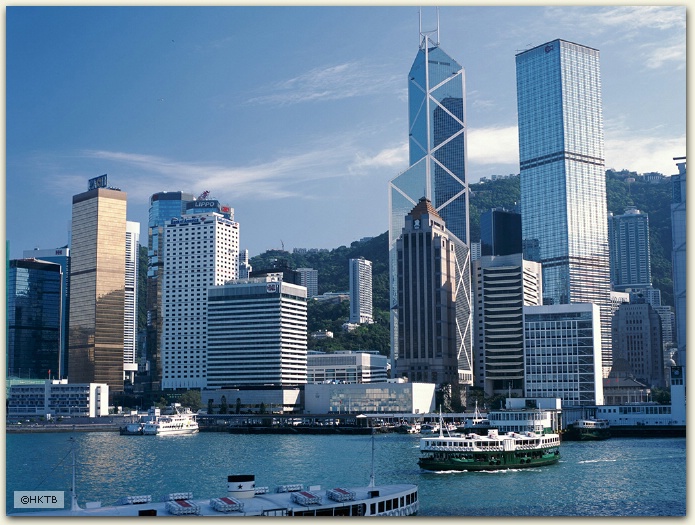 Central from the harbor, Hong Kong